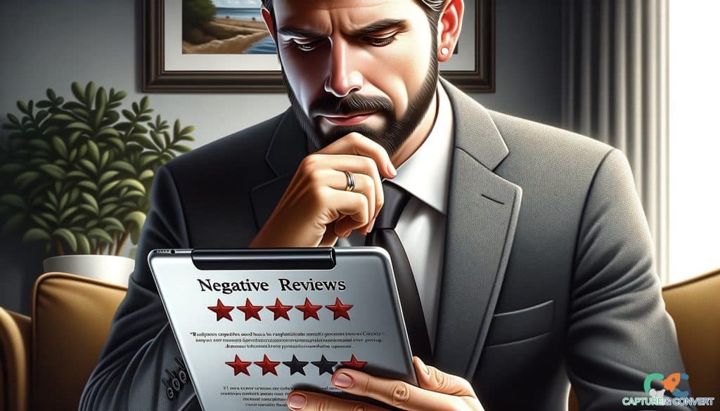 business owner addressing reviews