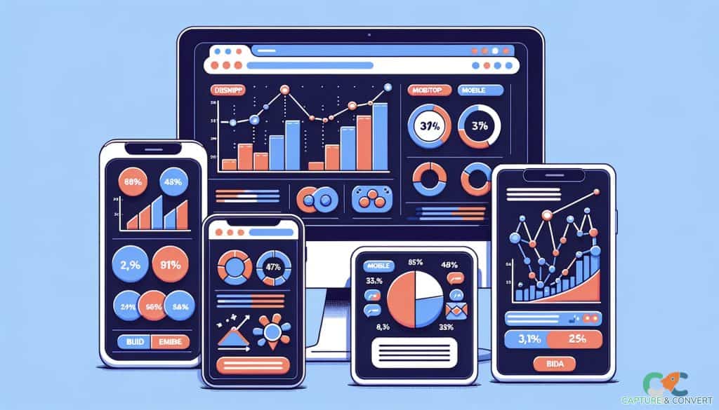 devices displaying bid strategy graphs