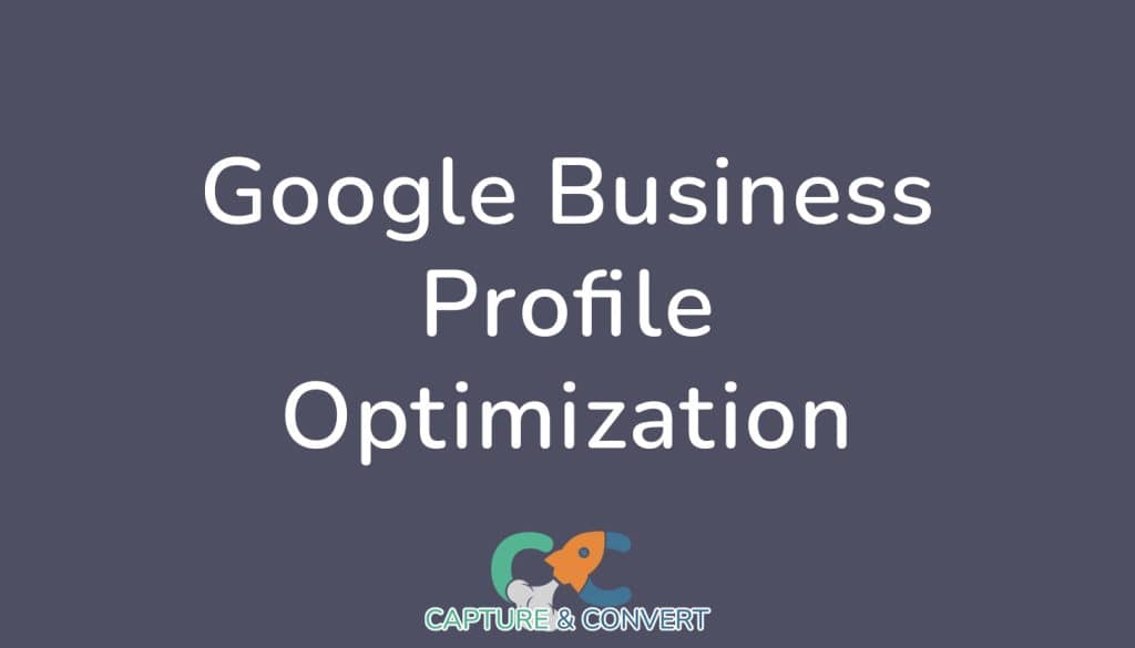 google business profile optimization