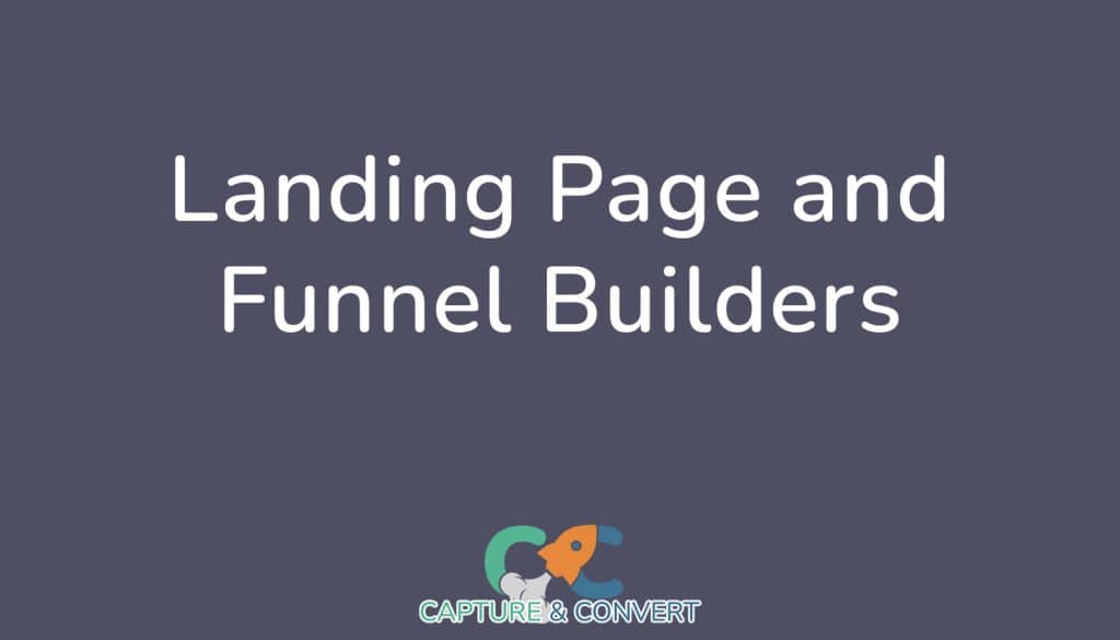 landing page and funnel builders