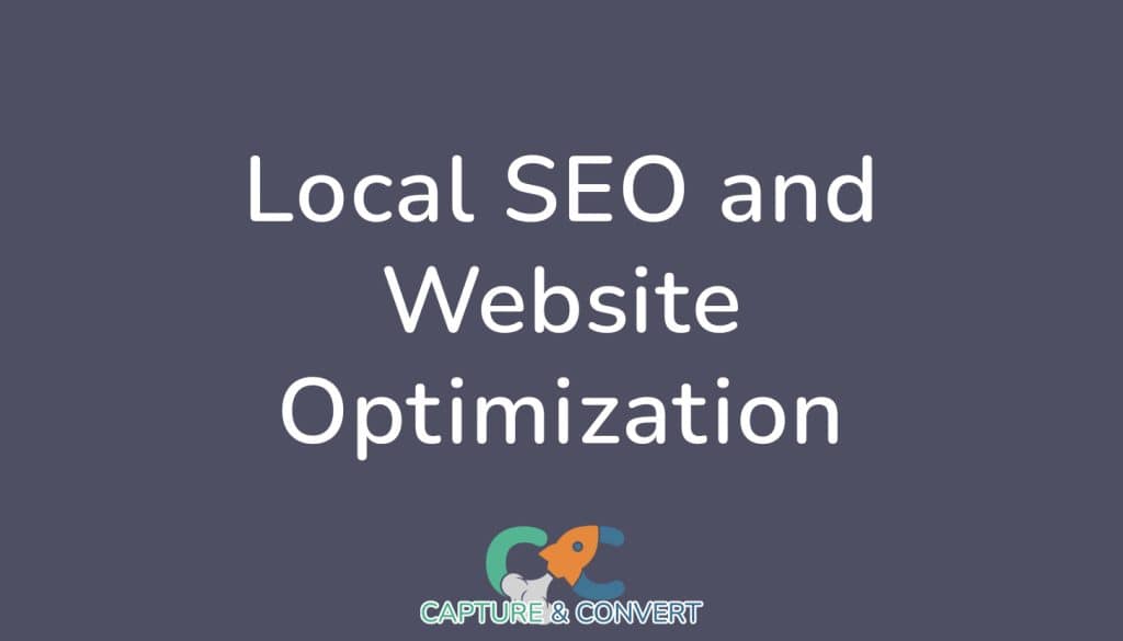 local seo and website optimization