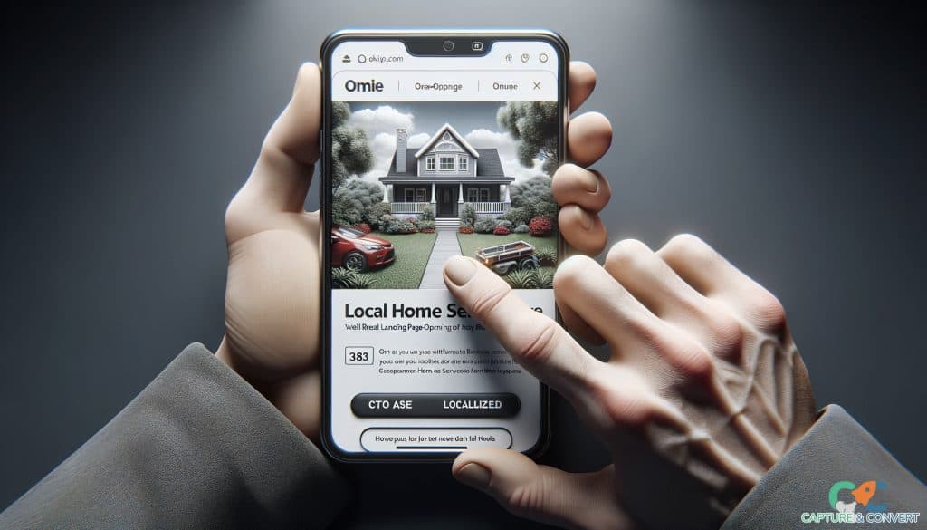 optimized mobile landing page for local business